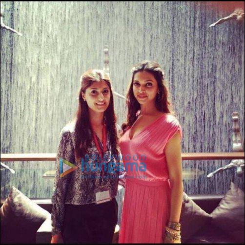 check out srk deepika on set of happy new year 2