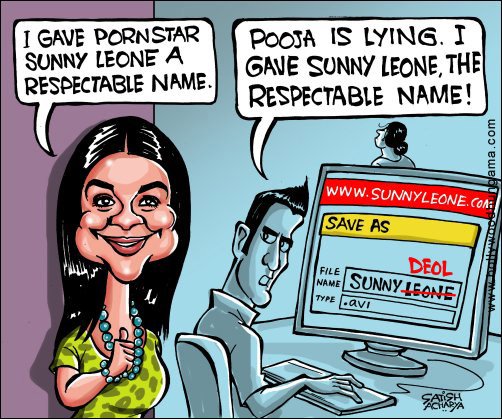 Bollywood Toons: Pooja’s name claim on Sunny