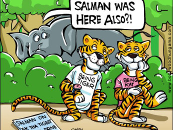 Bollywood Toons: Animals hide from Tiger