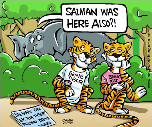 Bollywood Toons: Animals hide from Tiger