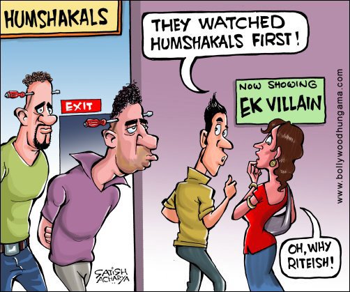 Bollywood Toons: Humshakals Vs Ek Villain