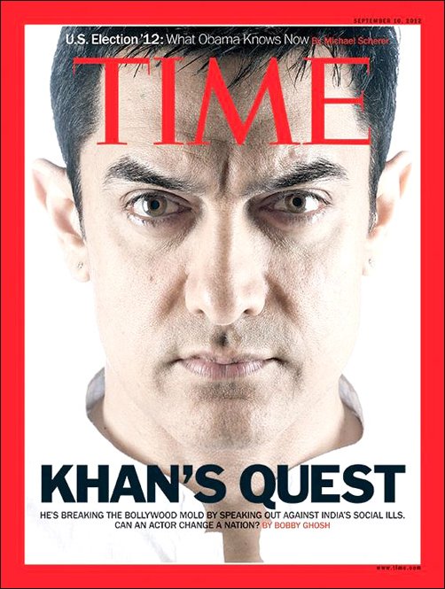 Aamir Khan features on Time magazine cover