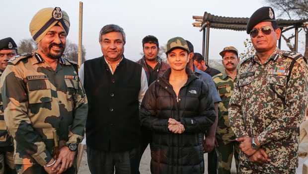 Aishwarya Rai Bachchan Meets BSF Soldiers At Attari Border