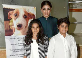 Raveena Tandon grace IDA’s charity fundraiser with daughter and son