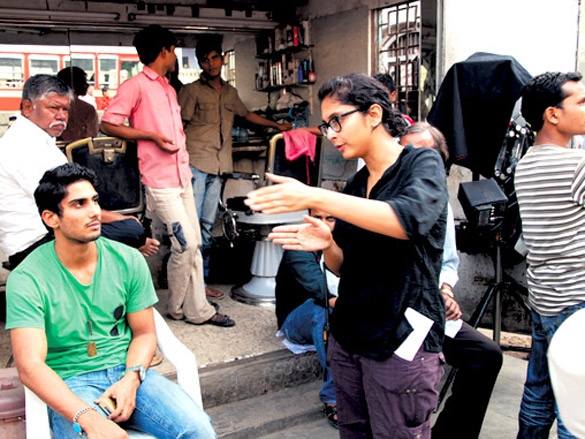 on the sets of dhobi ghat