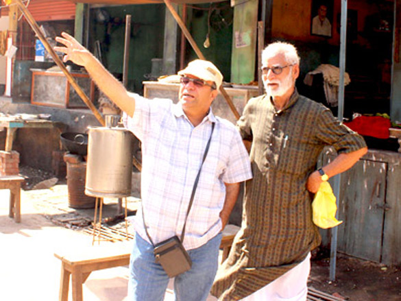 on the sets of mohalla assi