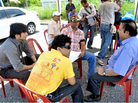 on the sets of be careful 3