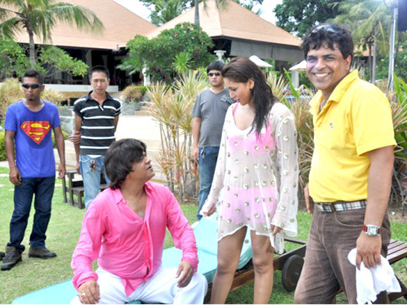 on the sets of be careful 14