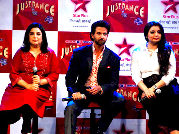 hrithik at the launch of just dance show 4