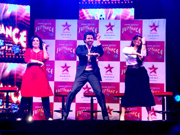 hrithik at the launch of just dance show 6