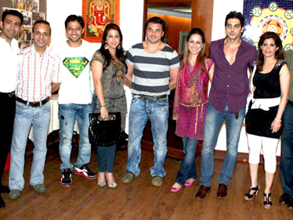sohail and zayed khan at rouble nagis art exhibition 3
