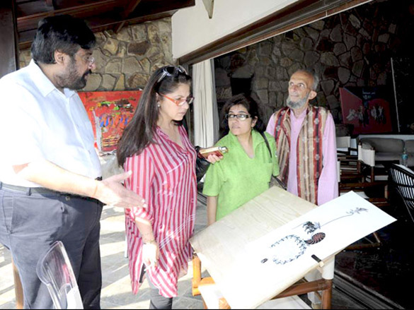dimple kapadia at harsh goenkas art camp 3