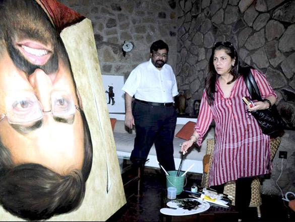 dimple kapadia at harsh goenkas art camp 4