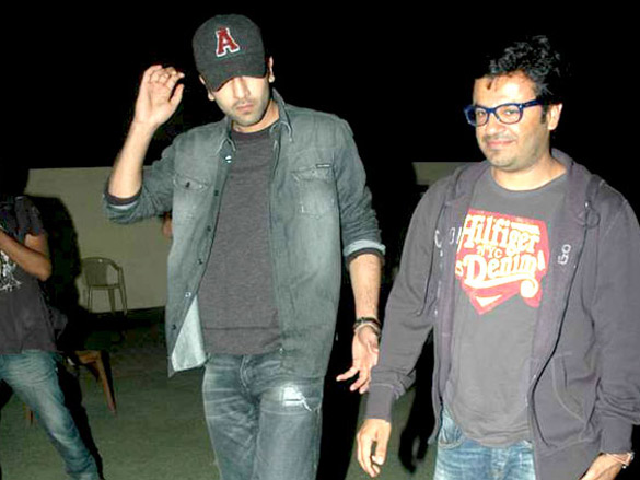 ranbir kapoor and ayan snapped at multiplex 3
