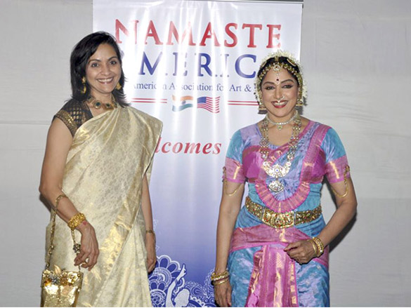 vidya balan hema and esha grace launch of namastey america 12