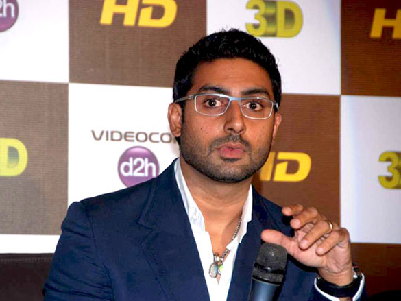 abhishek at 3d hd launch for videocon d2h 7