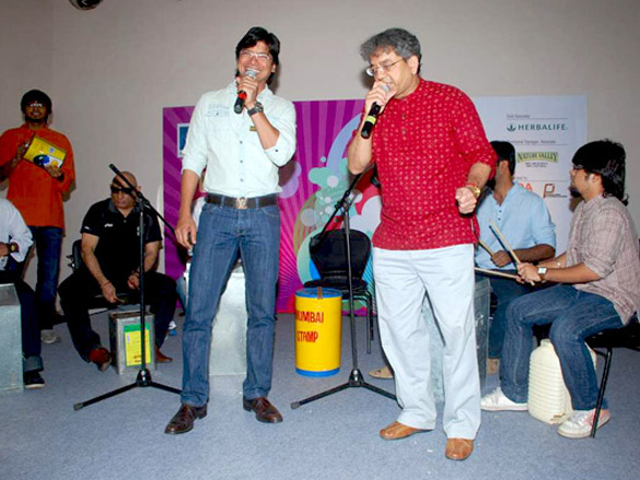 shaan and shobhaa de promote mumbai marathon 5