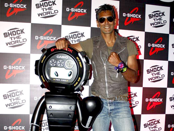 milind soman unveils latest g shock watch 5