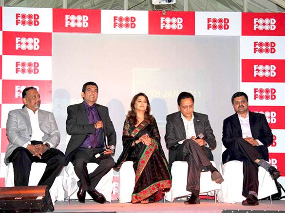 madhuri dixit launches foodfood tv channel 2