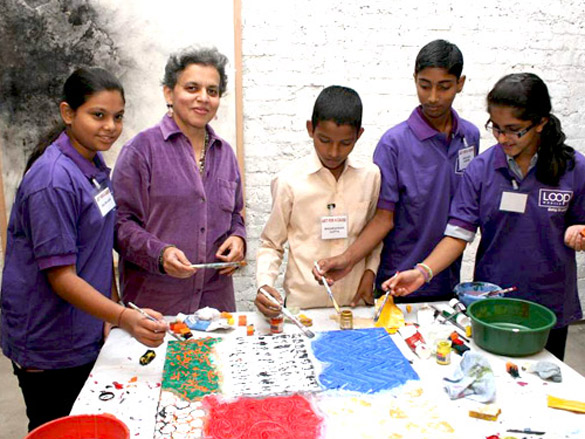 raell padamsees art event for underprivileged children 7