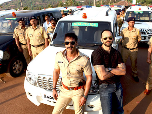 on the sets of singham
