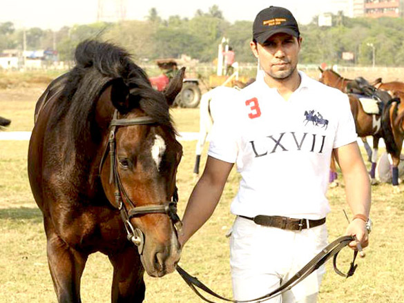 randeep hooda at india vs england polo match 2