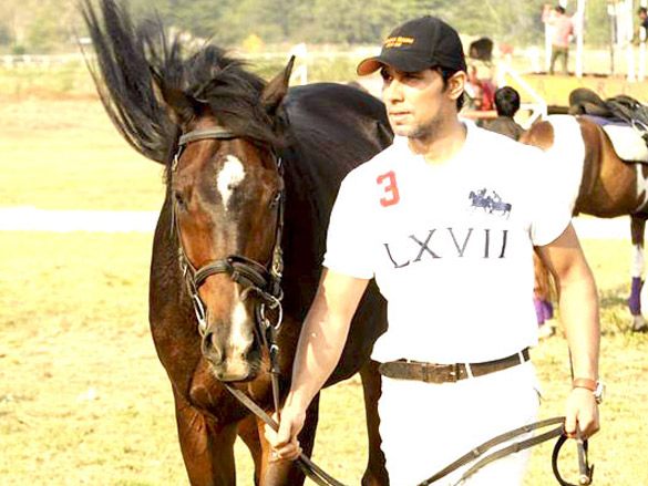 randeep hooda at india vs england polo match 3