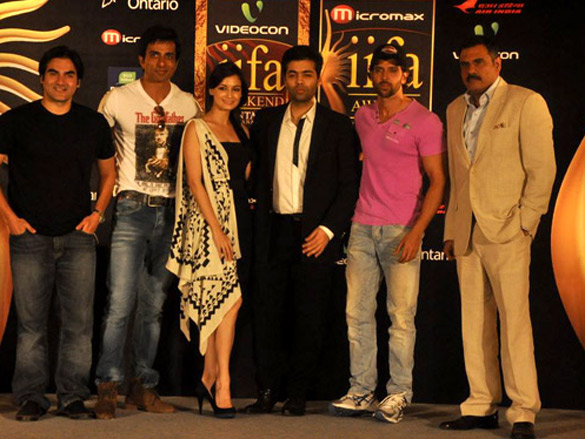 hrithik dia boman and arbaaz at iifa nominee announcement 3