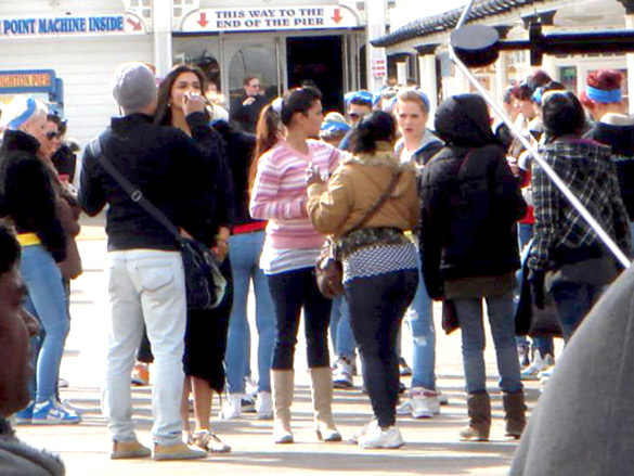 on the sets of desi boyz 3