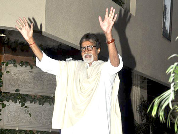 amitabh and abhishek snapped outside jalsa 6