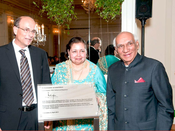 yash chopra honored with the title of ambassador of interlaken 2