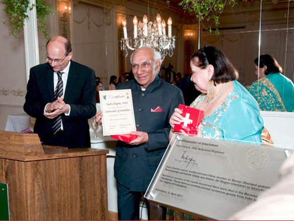 yash chopra honored with the title of ambassador of interlaken 4