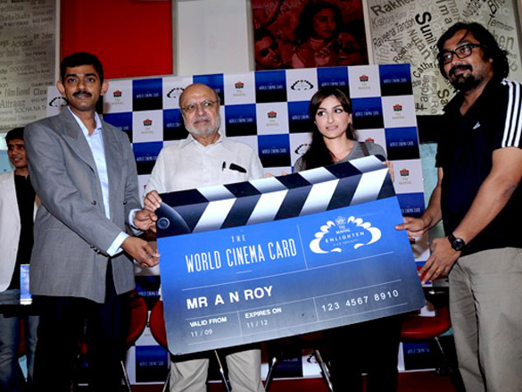 soha anurag and shyam benegal unveil taj enlighten the world cinema card 2