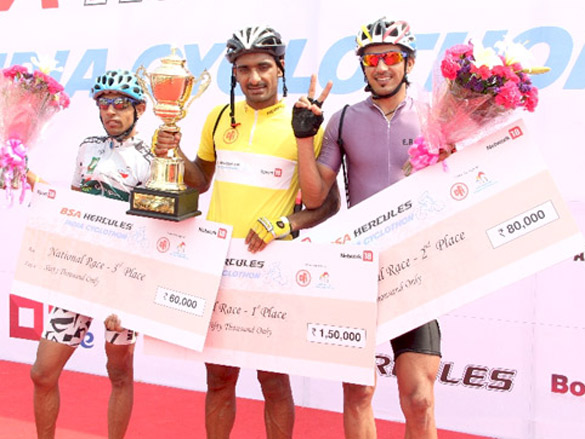 imran at the bsa hercules india cyclothon 5