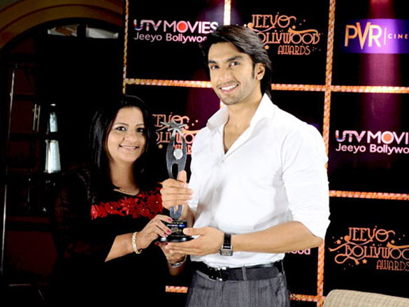 ranveer and vikramaditya motwane at jeeyo bollywood awards 2