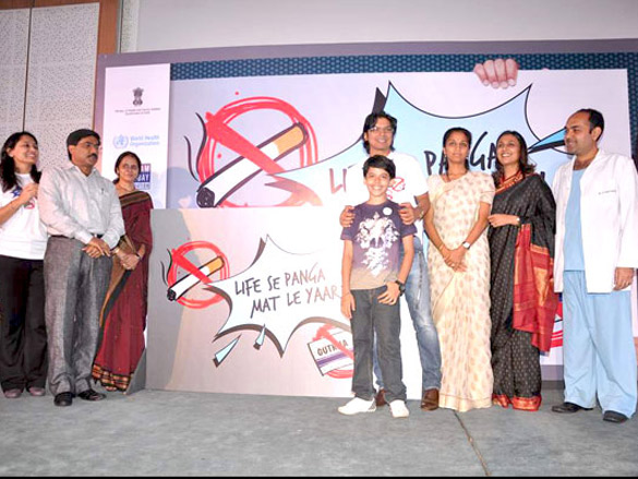 shaan and darsheel at anti tobacco campaign with salaam bombay foundation 2