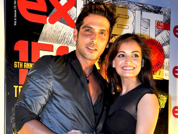 dia and zayed khan at exhibit magazines anniversary bash 3