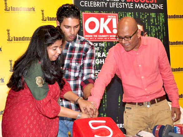 yuvraj singh at ok magazine meet 2