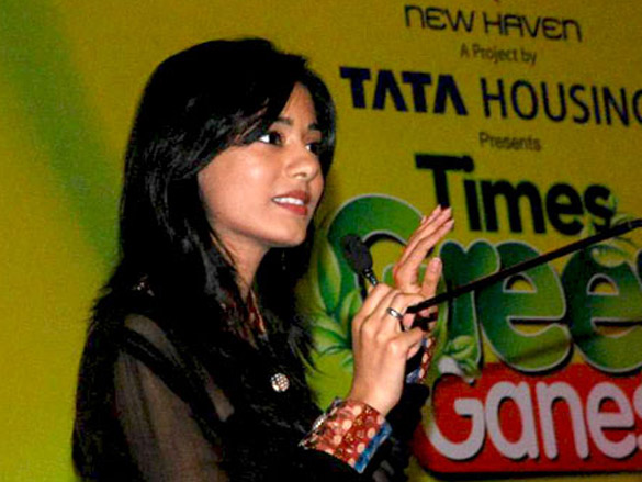 amrita rao at the launch of times green ganesha 3