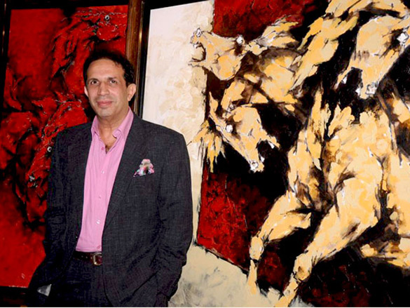 nina pillai and artist aslam shaikhs art exhibition 7