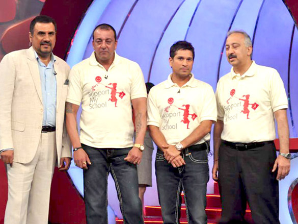 sanjay dutt sachin and others at ndtvs suppport my school telethon 4