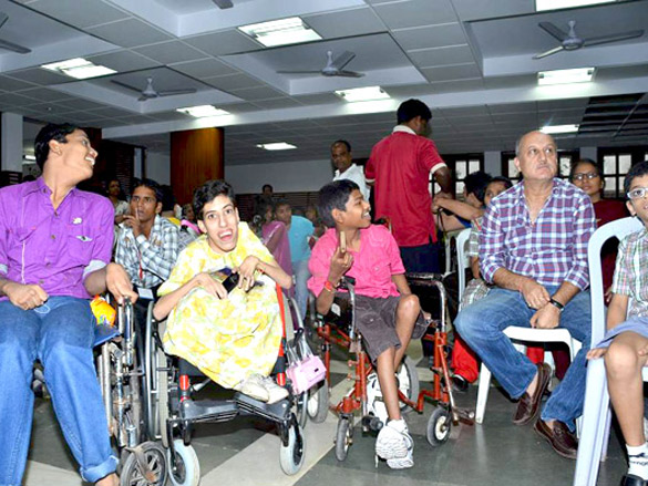 anupam kher at the screening of havai dada for kids of adapt 4