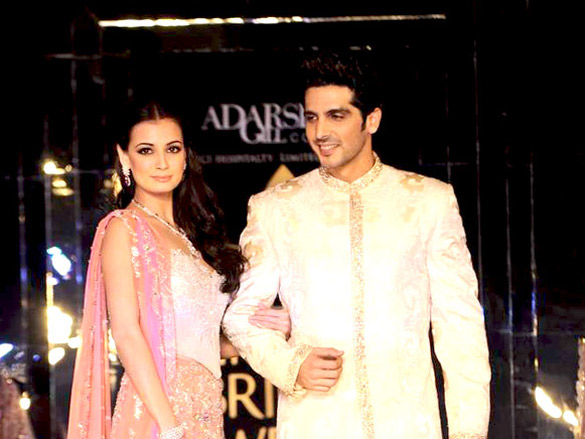 dia and zayed walk for adarsh gill at aamby valley city india bridal week 2011 6