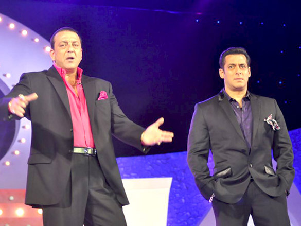 salman and sanjay dutt at bigg boss season 5 launch 6