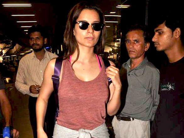 sonakshi and kangna snapped at international airport 3