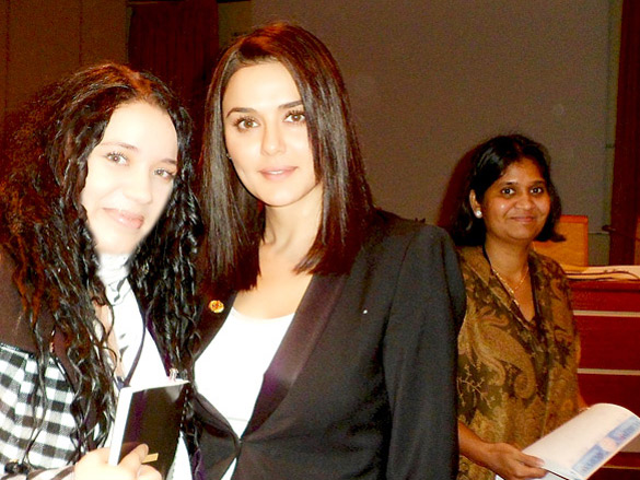 preity at the international forum in moscow 2