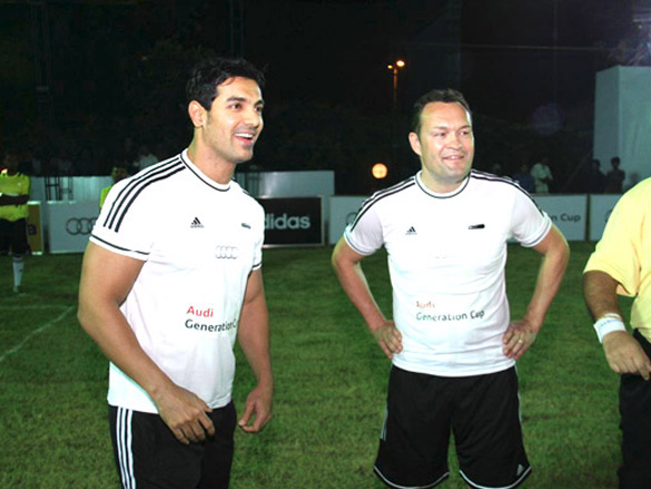 john abraham plays at audi generation cup 2