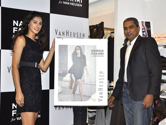 nargis fakhri announced as van heusens brand ambassador 2