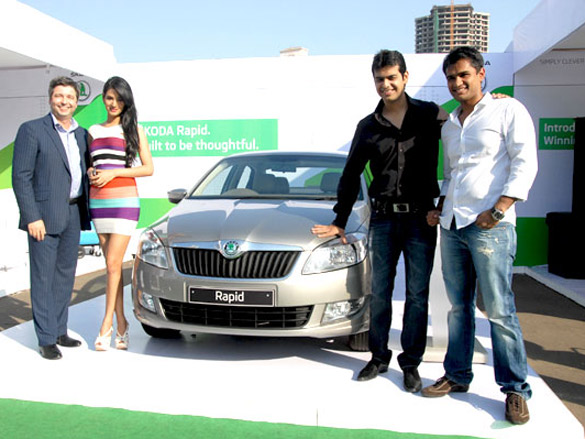 sonal chauhan at the skoda rapid drive 2