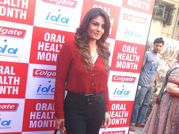 raveena tandon snapped at the colgate dental event 5